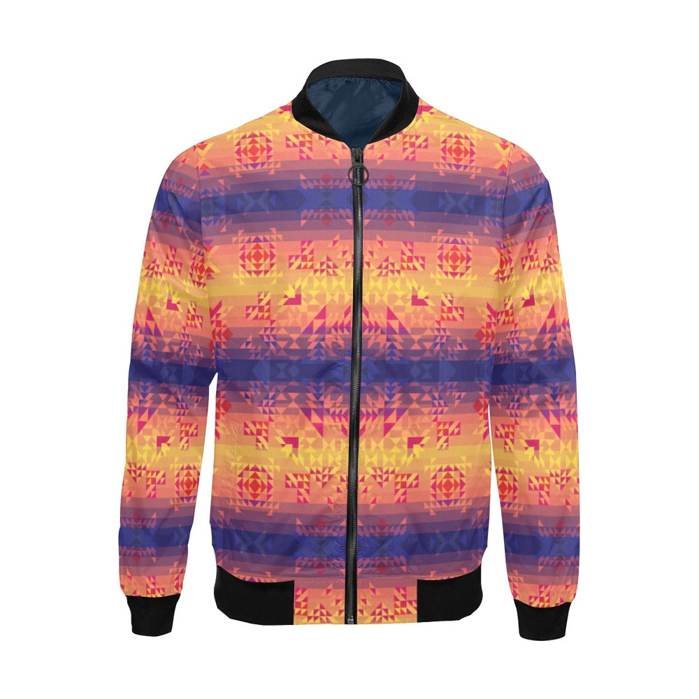 Soleil Indigo Bomber Jacket for Men