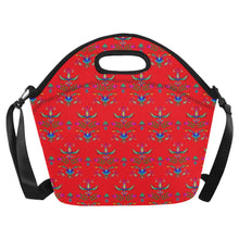 Load image into Gallery viewer, Dakota Damask Red Neoprene Lunch Bag/Large
