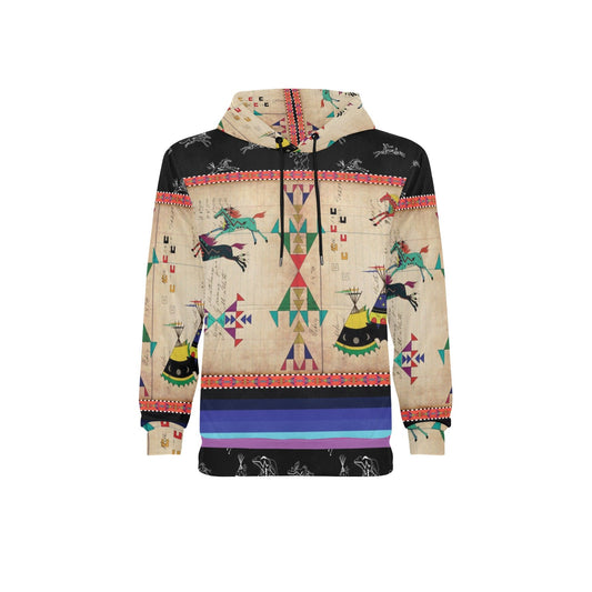 Horses Running Fleece Hoodie