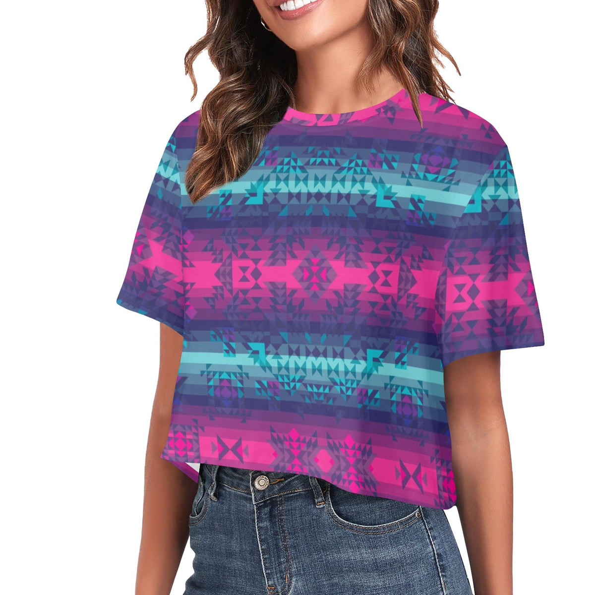 Dimensional Brightburn Crop Top