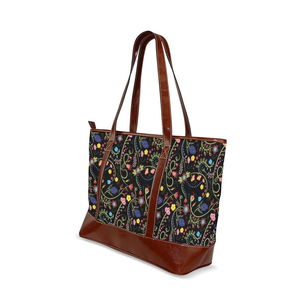 Fresh Fleur Midnight Tote Handbag