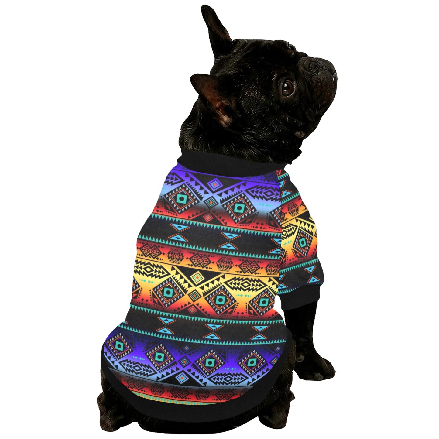 California Coast Sunset Pet Dog Round Neck Shirt