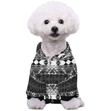 Load image into Gallery viewer, Writing on Stone Black and White Pet Dog Hoodie
