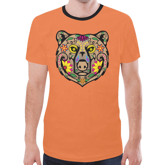 Bear Spirit Guide Orange T-shirt for Men