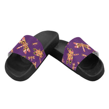 Load image into Gallery viewer, Gathering Yellow Purple Men&#39;s Slide Sandals
