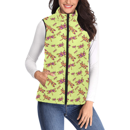 Gathering Lime Women's Padded Vest Jacket