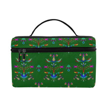 Load image into Gallery viewer, Dakota Damask Green Cosmetic Bag/Large
