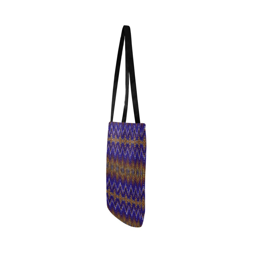 Fire Feather Blue Reusable Shopping Bag