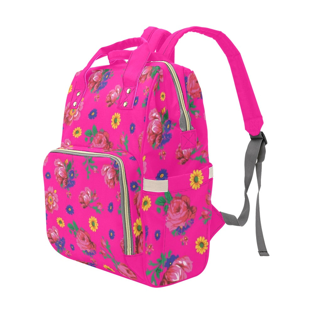 Kokum Ceremony Pink Multi-Function Diaper Backpack/Diaper Bag