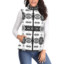 Load image into Gallery viewer, Sovereign Nation Black and White Women&#39;s Padded Vest Jacket
