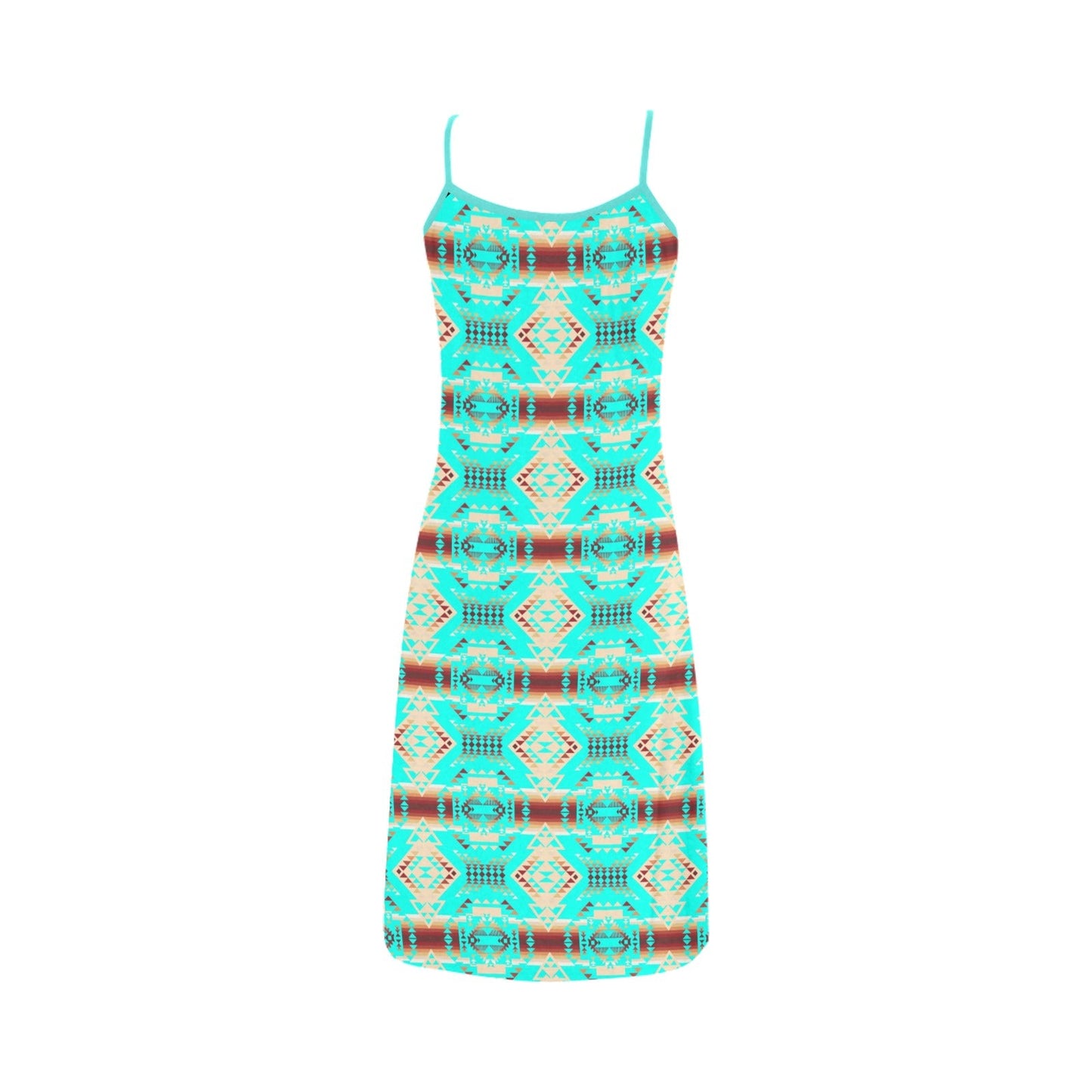 Gathering Earth Turquoise Alcestis Slip Dress (Model D05)