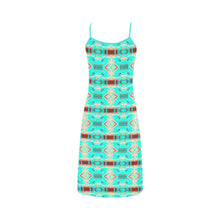 Load image into Gallery viewer, Gathering Earth Turquoise Alcestis Slip Dress (Model D05)
