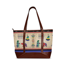 Load image into Gallery viewer, Bear Ledger Black Sky Tote Handbag
