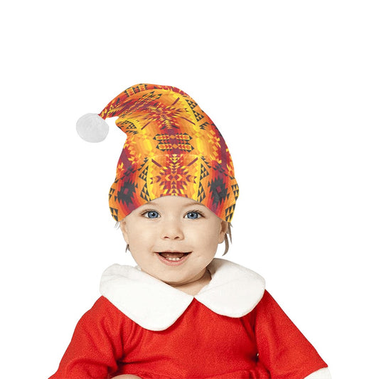 Desert Geo Yellow Red Santa Hat