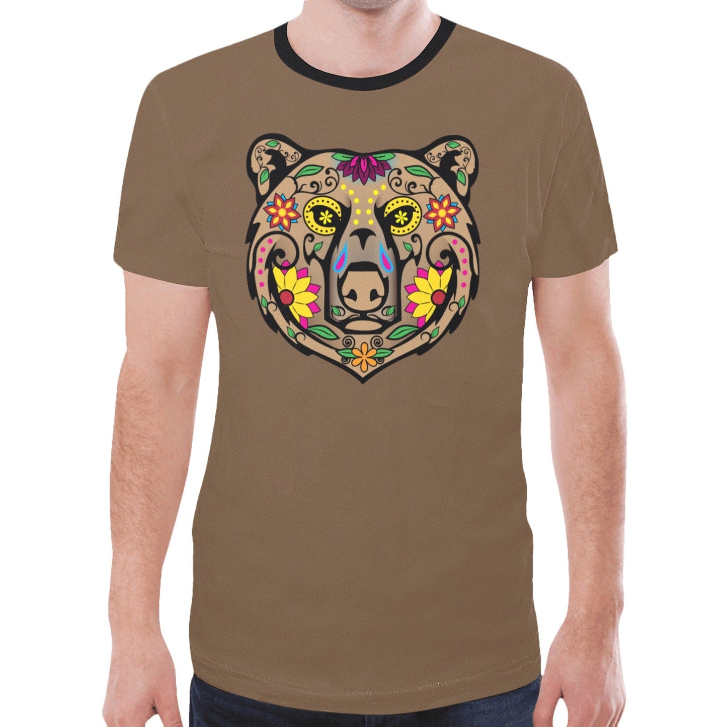 Bear Spirit Guide Dark Brown T-shirt for Men