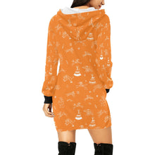 Load image into Gallery viewer, Ledger Dabbles Orange Hoodie Dress
