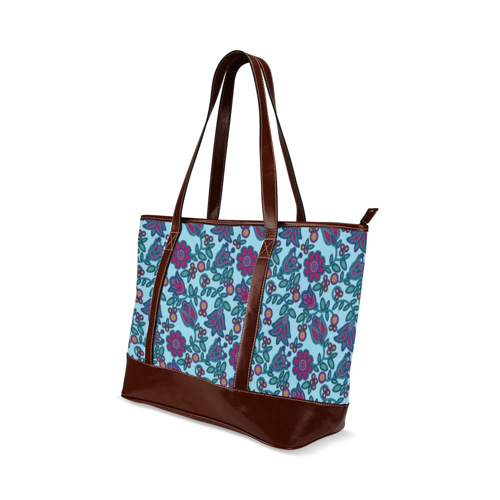 Beaded Nouveau Marine Tote Handbag