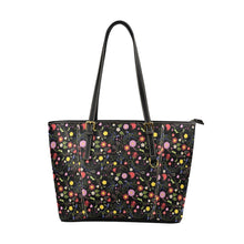 Load image into Gallery viewer, Nipin Blossom Midnight Leather Tote Bag
