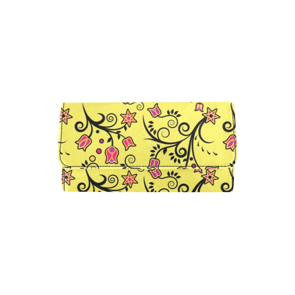 Key Lime Star Women's Trifold Wallet