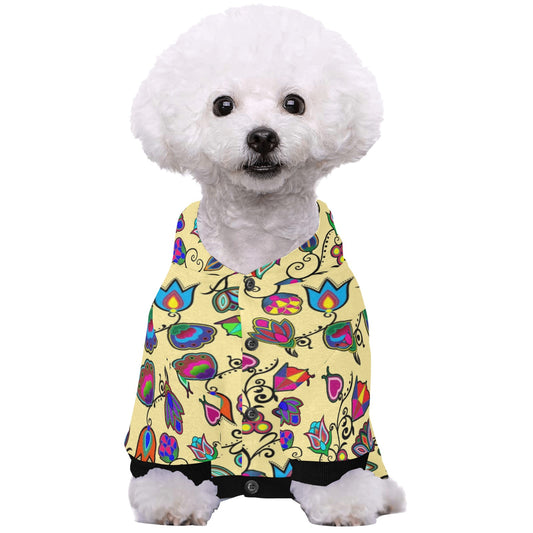 Indigenous Paisley Vanilla Pet Dog Hoodie