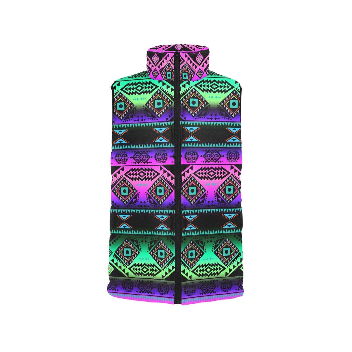 California Coast Sunrise Women's Padded Vest Jacket