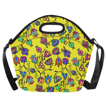 Load image into Gallery viewer, Indigenous Paisley Yellow Neoprene Lunch Bag/Large
