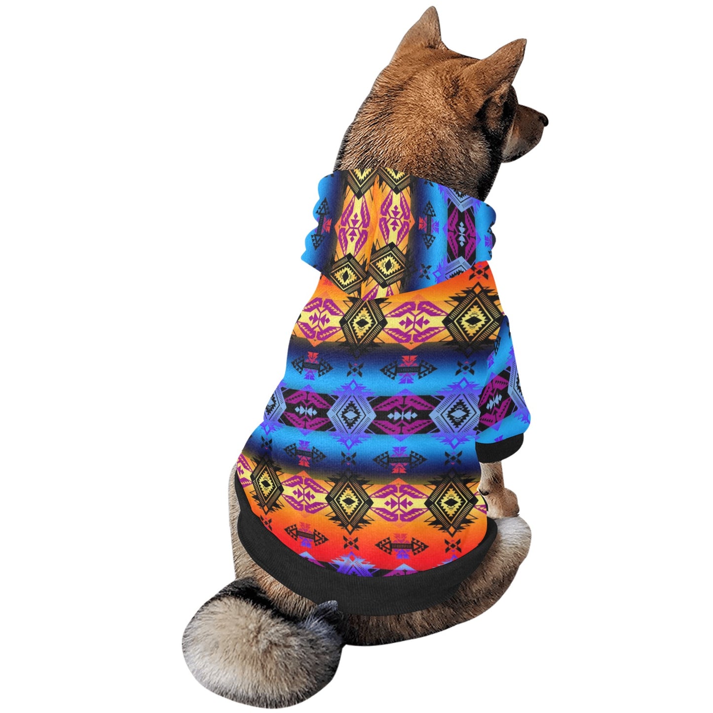 Sovereign Nation Sunset Pet Dog Hoodie