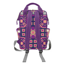 Load image into Gallery viewer, Kaleidoscope Bleu Multi-Function Diaper Backpack/Diaper Bag
