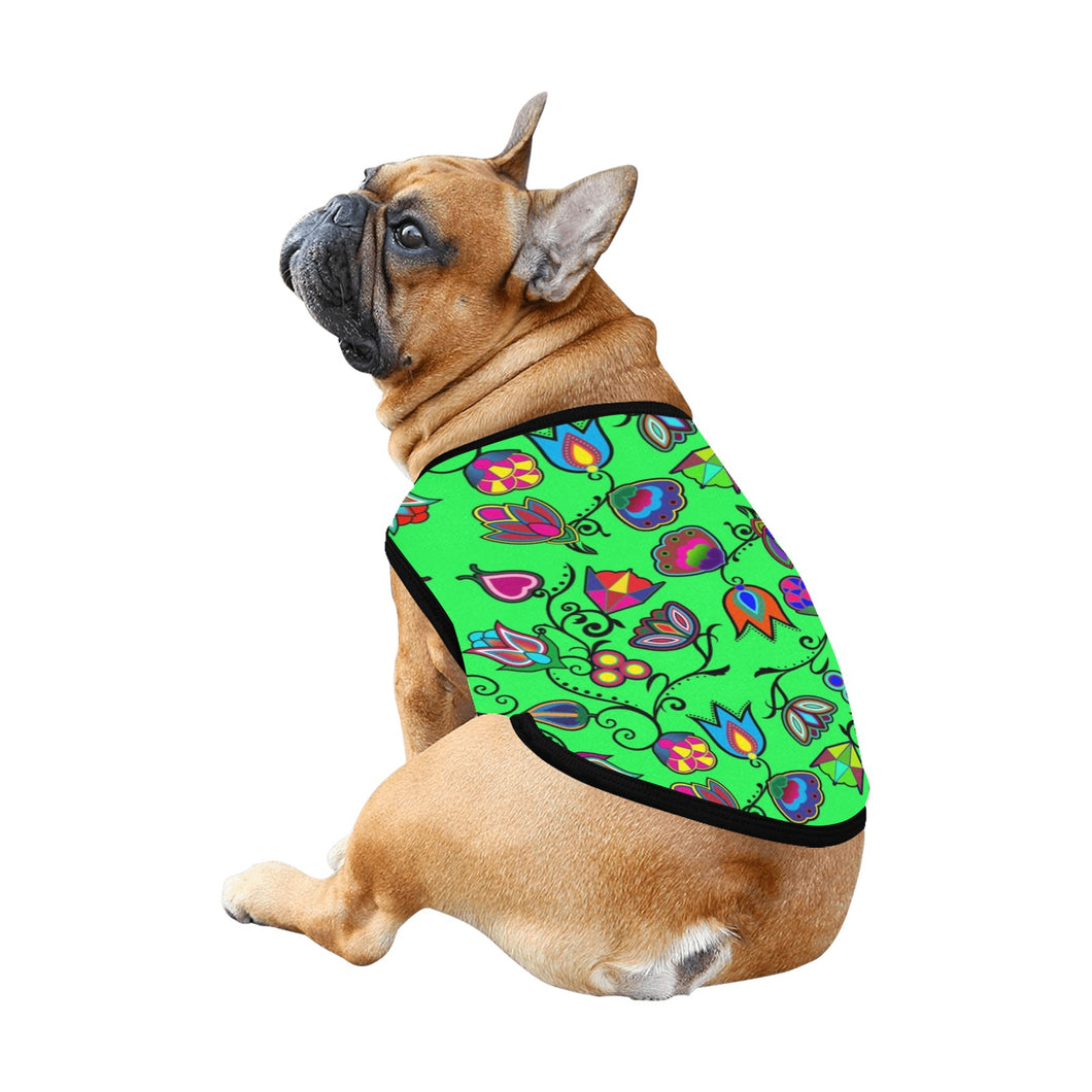 Indigenous Paisley Green Pet Tank Top