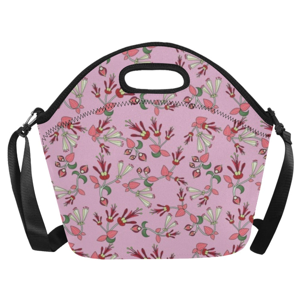 Strawberry Floral Neoprene Lunch Bag/Large