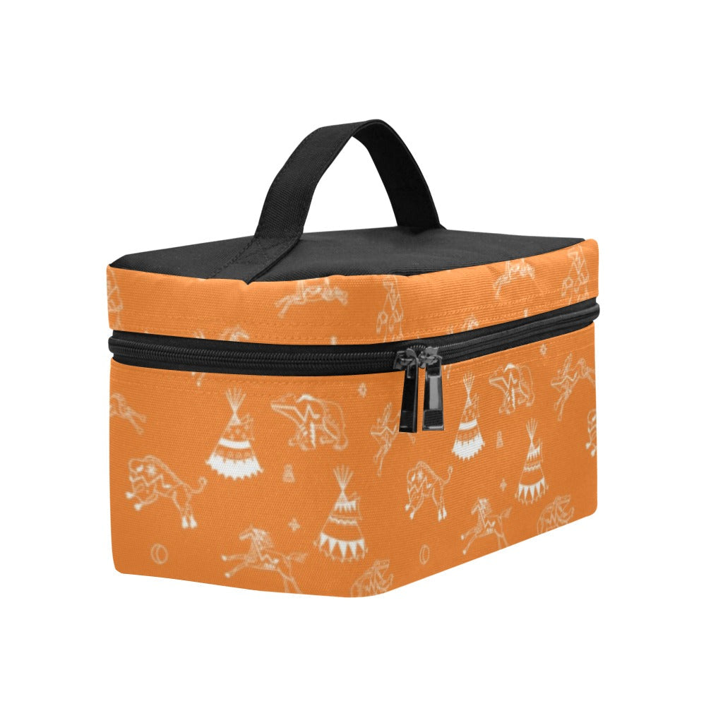 Ledger Dables Orange Cosmetic Bag