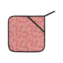 Load image into Gallery viewer, Swift Floral Peach Rouge Remix Oven Mitt &amp; Pot Holder
