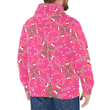 Load image into Gallery viewer, Willow Bee Bubblegum Men&#39;s Long Sleeve Fleece Hoodie
