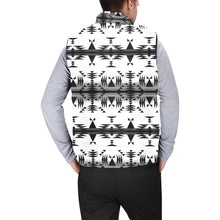 Load image into Gallery viewer, Between the Mountains White and Black Men&#39;s Padded Vest Jacket
