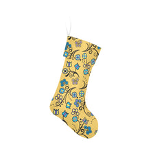 Load image into Gallery viewer, Blue Trio Tuscan Christmas Stocking
