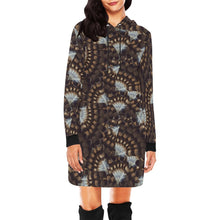 Load image into Gallery viewer, Hawk Feathers Hoodie Dress
