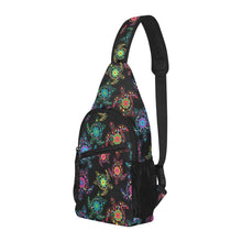 Load image into Gallery viewer, Neon Floral Turtles Chest Bag
