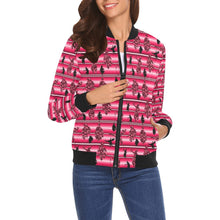 Load image into Gallery viewer, Dancers Floral Amour Bomber Jacket for Women
