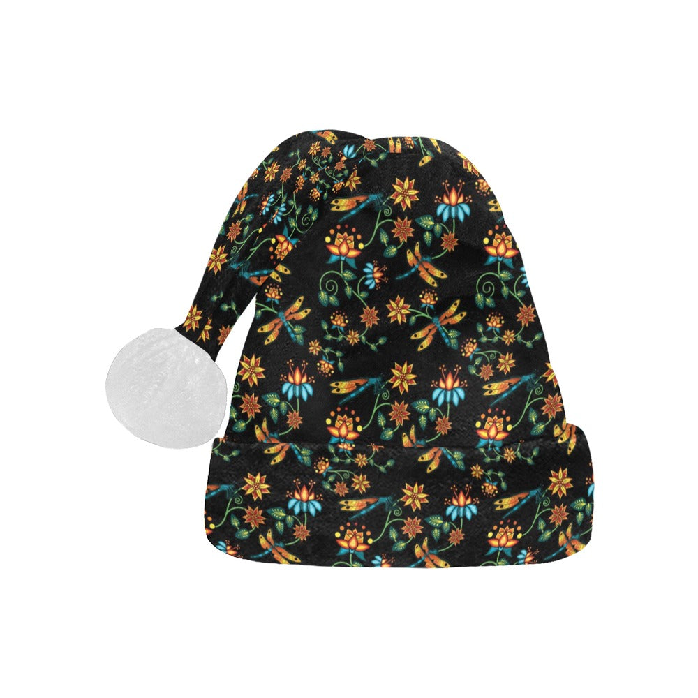 Dragon Lily Noir Santa Hat