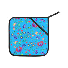 Load image into Gallery viewer, Fleur Indigine Ciel Oven Mitt &amp; Pot Holder
