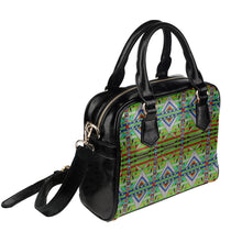 Load image into Gallery viewer, Medicine Blessing Lime Green Shoulder Handbag
