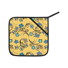 Load image into Gallery viewer, Blue Trio Tuscan Oven Mitt &amp; Pot Holder
