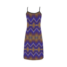 Load image into Gallery viewer, Fire Feather Blue Alcestis Slip Dress
