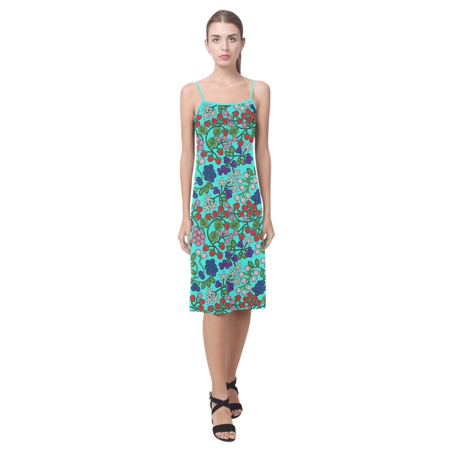 Takwakin Harvest Turquoise Alcestis Slip Dress