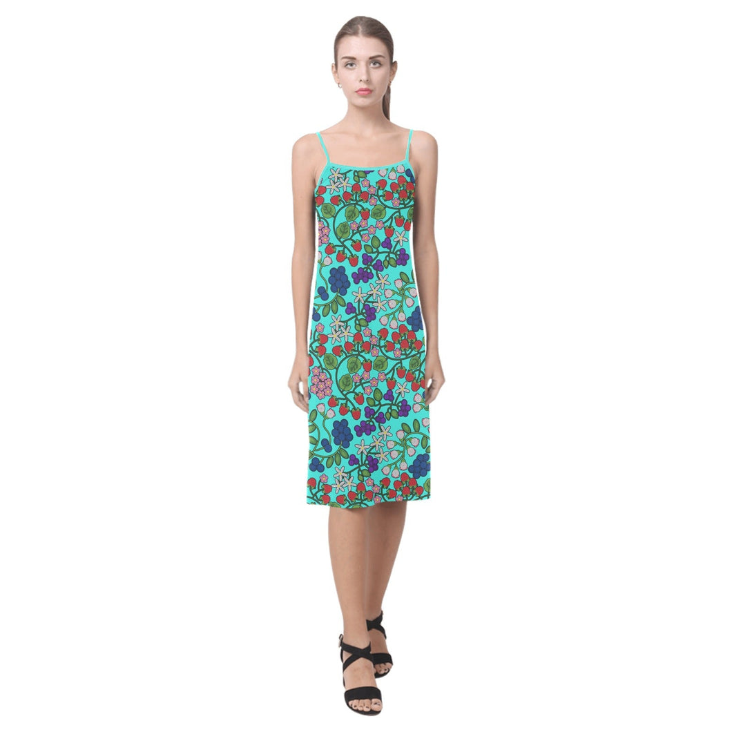 Takwakin Harvest Turquoise Alcestis Slip Dress