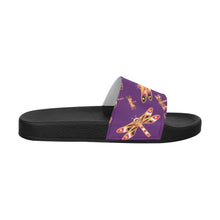 Load image into Gallery viewer, Gathering Yellow Purple Women&#39;s Slide Sandals
