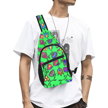 Load image into Gallery viewer, Indigenous Paisley Green Chest Bag
