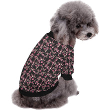 Load image into Gallery viewer, Floral Green Black Pet Dog Round Neck Shirt
