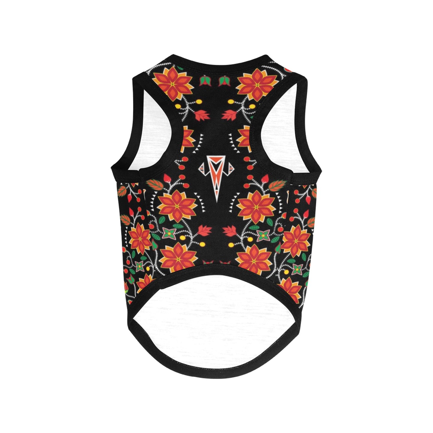 Floral Beadwork Six Bands Pet Tank Top