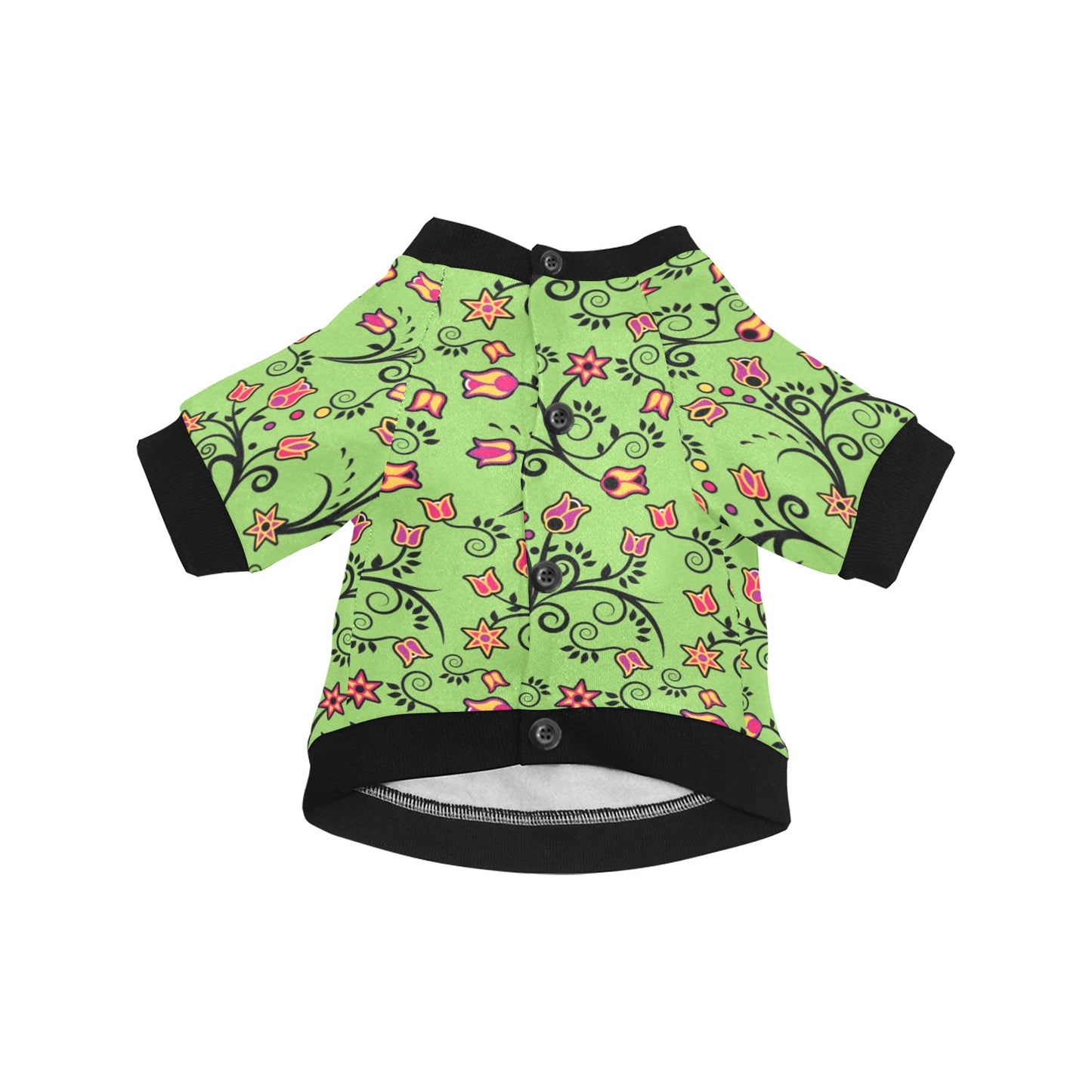 LightGreen Yellow Star Pet Dog Round Neck Shirt